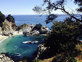 海岸,预订,美国加州