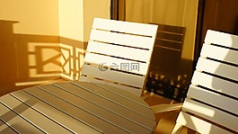 椅子,太阳,夏天