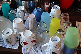 餐具,洗碗,吨