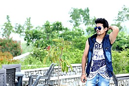 英俊,男子,年轻