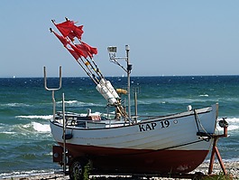 渔船,海滩,浮标