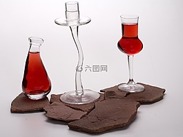静物,眼镜,爵