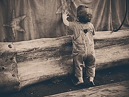 蹒跚,儿童,孩子