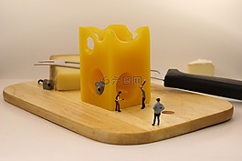 微型数字,捕鼠器,奶酪
