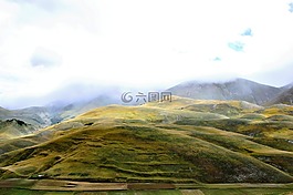 雾,运动,小山