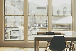 椅子,服务台,窗口