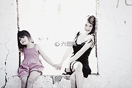 姐妹,家庭,女儿