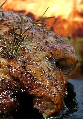 抽象,烧烤,牛肉