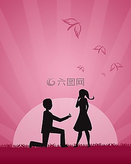 浪漫,建议,日落
