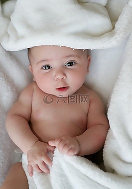 婴儿,毯子,新生