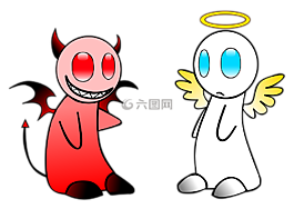天使,魔鬼,肠