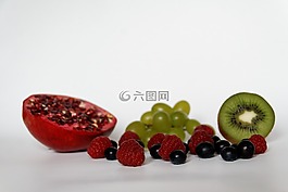 蓝莓,山莓,葡萄