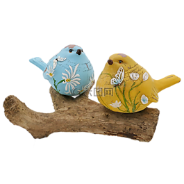 装饰鸟,漂木,鸟类