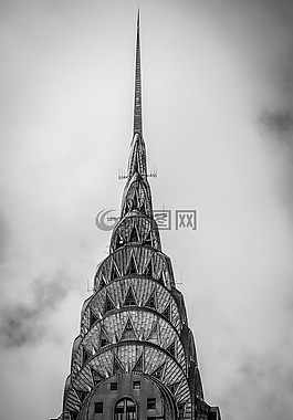 结构,建设,克莱斯勒大楼