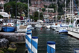 limone sul 警卫,端口,加尔达湖