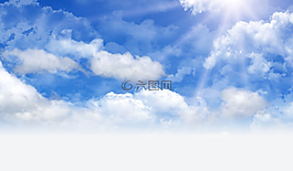 一天,天空,云