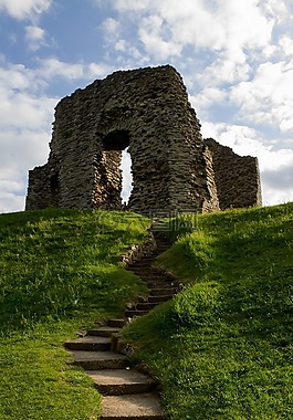 城堡,废墟,古代