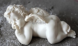 天使,天使的翅膀,躺在