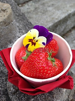 草莓,红色,美味