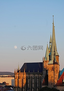 爱尔福特,大教堂,月球