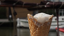 蛋卷冰淇淋,冰,冰淇淋