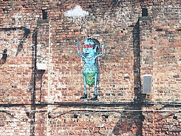 艺术,砖墙,涂鸦