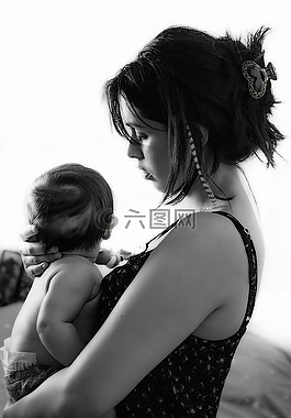 妈妈,婴儿,儿童