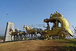 gopuram,战车,克里希纳
