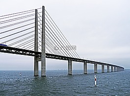 厄勒海峡大桥,东区,斜拉桥