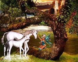 幻想,独角兽,费