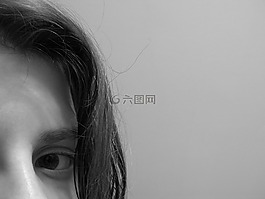 眼,女孩,发