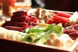 火锅,牛肉,食物