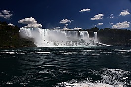 瀑布,水流,美国风景