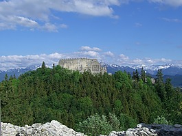 城堡废墟,hohenfreyberg,艾森伯格
