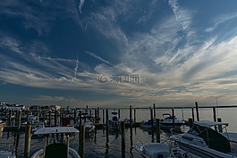天空,蓝色,蓝色的天空的云彩