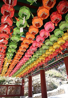节,灯笼,寺