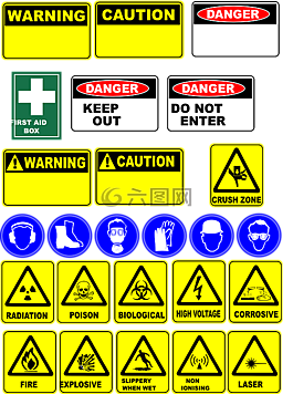 危险标志图片 危险标志素材 危险标志模板免费下载 六图网