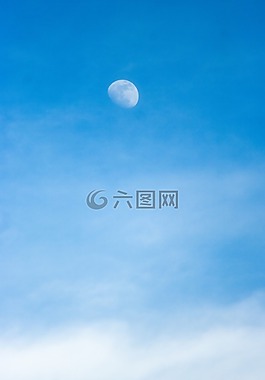 月亮,天空,月光下