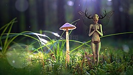 幻想,森林,小精灵