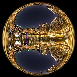 照片效果,城市,摩天大楼