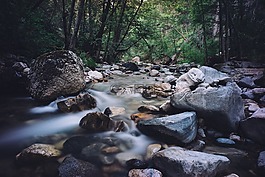 岩,溪,水