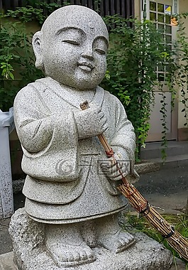 日本,娃娃,和尚