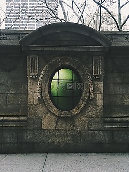墙,窗口,孔