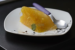 布丁,水果,甜点