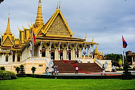 皇家宫殿,金边市,柬埔寨