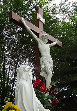 天主圣母十字架图片