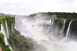瀑布,伊瓜苏,景观