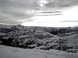 滑雪,驱动器,冬天