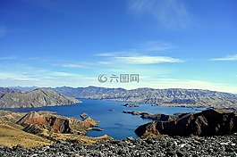 塔吉克斯坦,nurek 水库,山