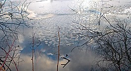 镜像,春天,解冻